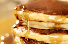 Pancakes with maple syrup