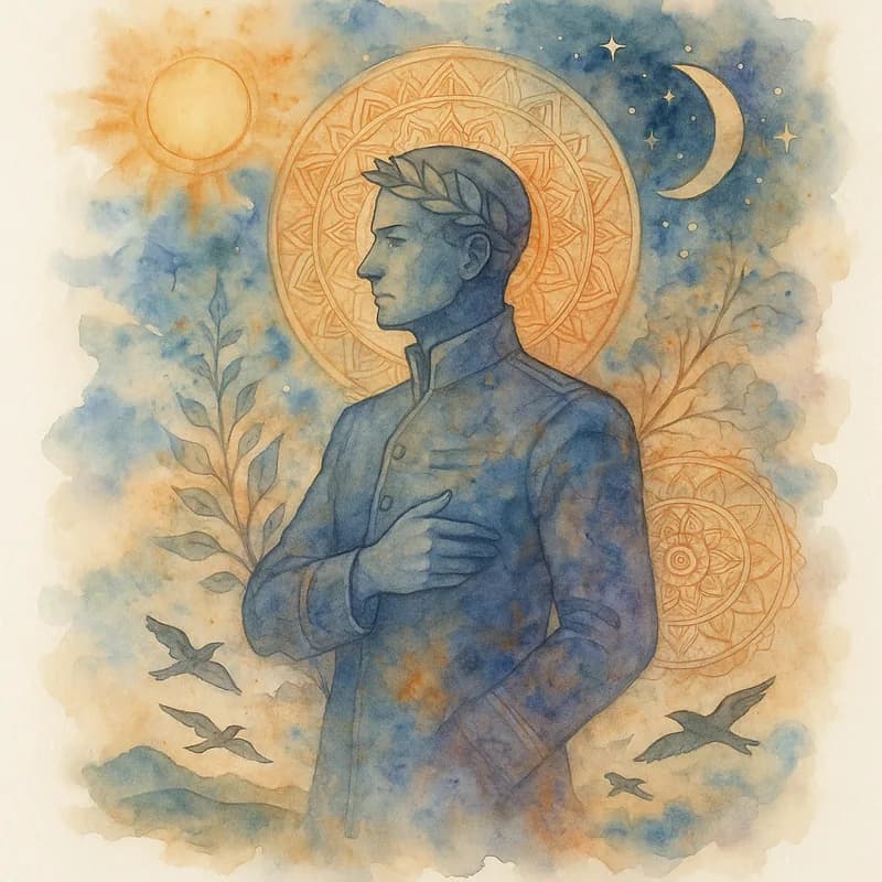 The Commander personality type Jungian watercolor artwork