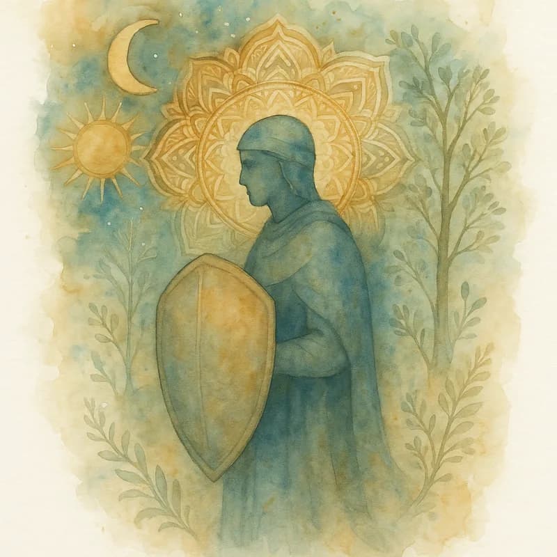 The Protector personality type Jungian watercolor artwork