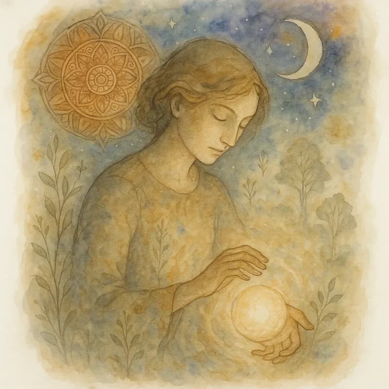 Jungian watercolor painting representing The Producer personality type - Learn about The Producer personality type (BICAS). Discover traits, strengths, careers, and relationships of this warm, practical, and emotionally stable Big Five personality.