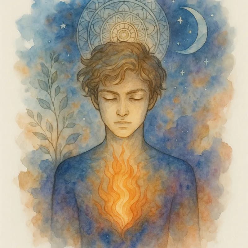 The Prodigy personality type Jungian watercolor artwork