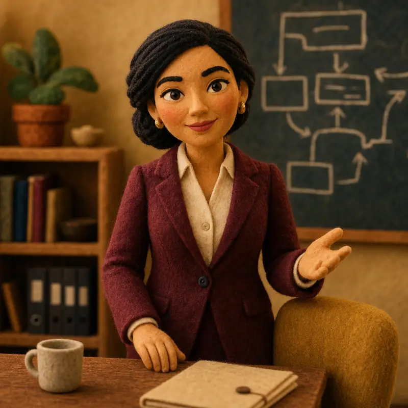 ENTJ personality type — handcrafted claymation portrait
